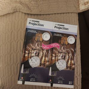 LED Light Show Projection Kaleidoscope - White - Indoor/Outdoor ( 2 light combo)